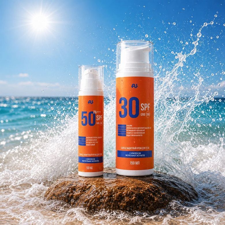 Набор кремов SPF 50 для лица и SPF 30 для тела