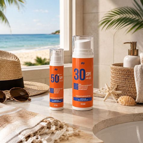 Набор кремов SPF 50 для лица и SPF 30 для тела