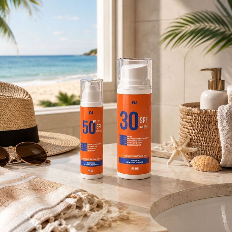 Набор кремов SPF 50 для лица и SPF 30 для тела
