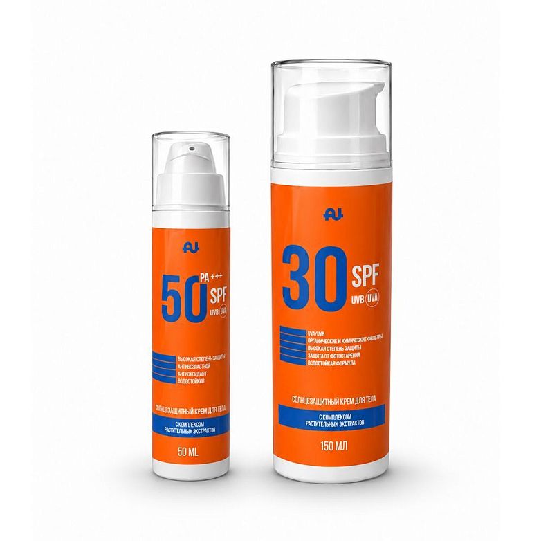 Набор кремов SPF 50 для лица и SPF 30 для тела